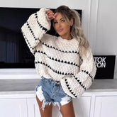 Marlowe Cozy Striped Chunky Sweater